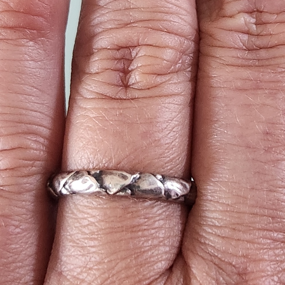 Georg Jensen Stacking Ring , 28A,  Sterling Silver, Size 6.5, vintage - Picture 5 of 8